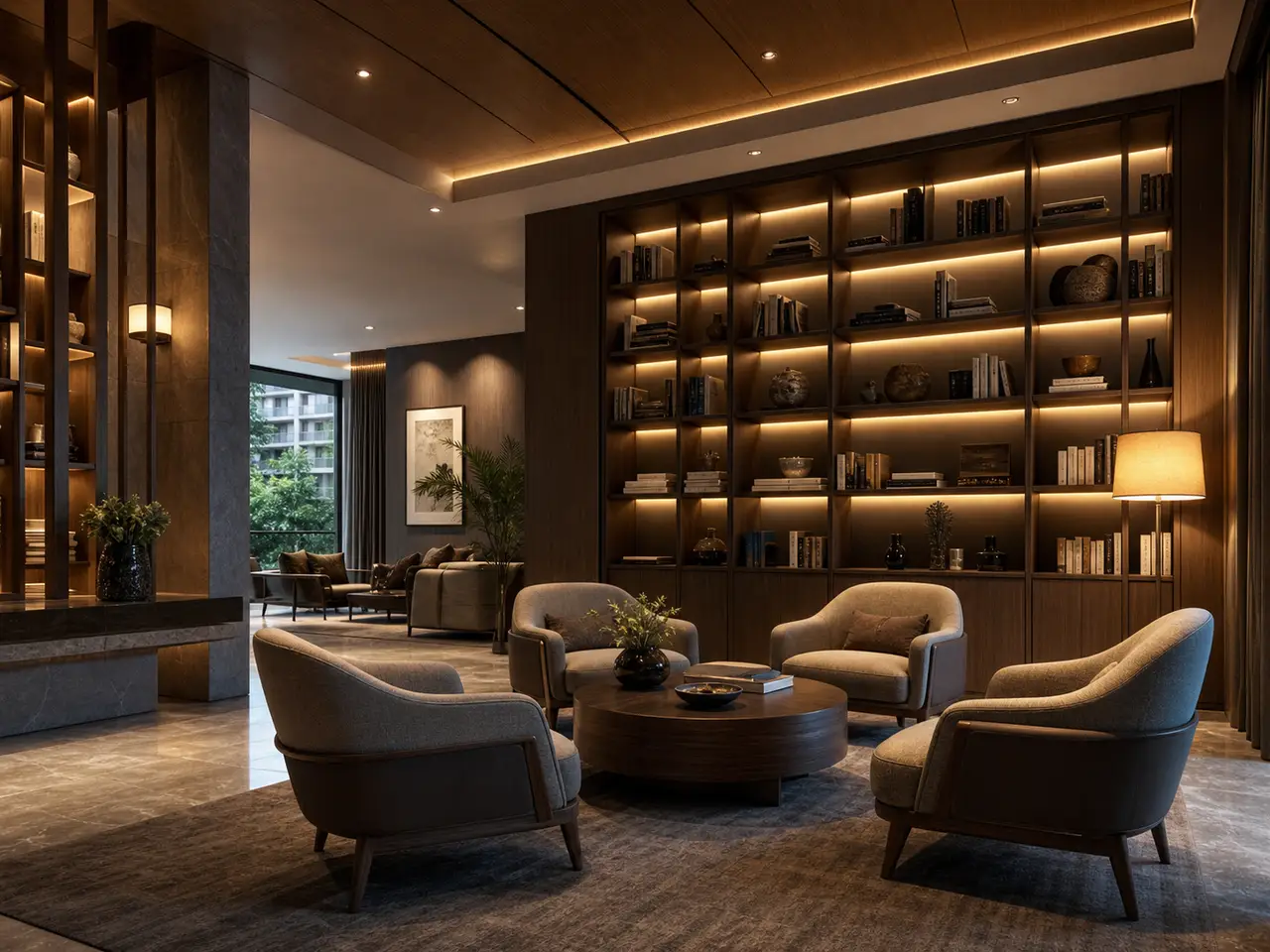 Representative shared residential lounge